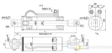 Гидроцилиндр МС100/40х500-3(4).44.1(815)