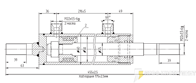 Гидроцилиндр МС50/25х175-3(4).55