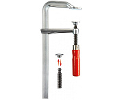 Фирменная цельнометаллическая струбцина GZ Bessey с деревянной рукояткой BE-GZ40-12