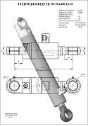 Гидроцилиндр ЦГ-80.50х400.22-01