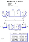 Гидроцилиндр ЦГ-125х80х710.11