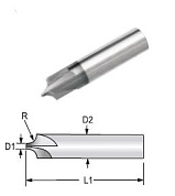 Фреза для внешнего радиуса MICRO100 d1,5мм CREM-060-200