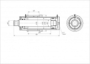 Гидроцилиндр ЦГ-130.80х270.55
